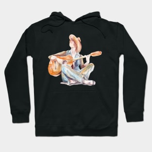 girl with guitar Hoodie